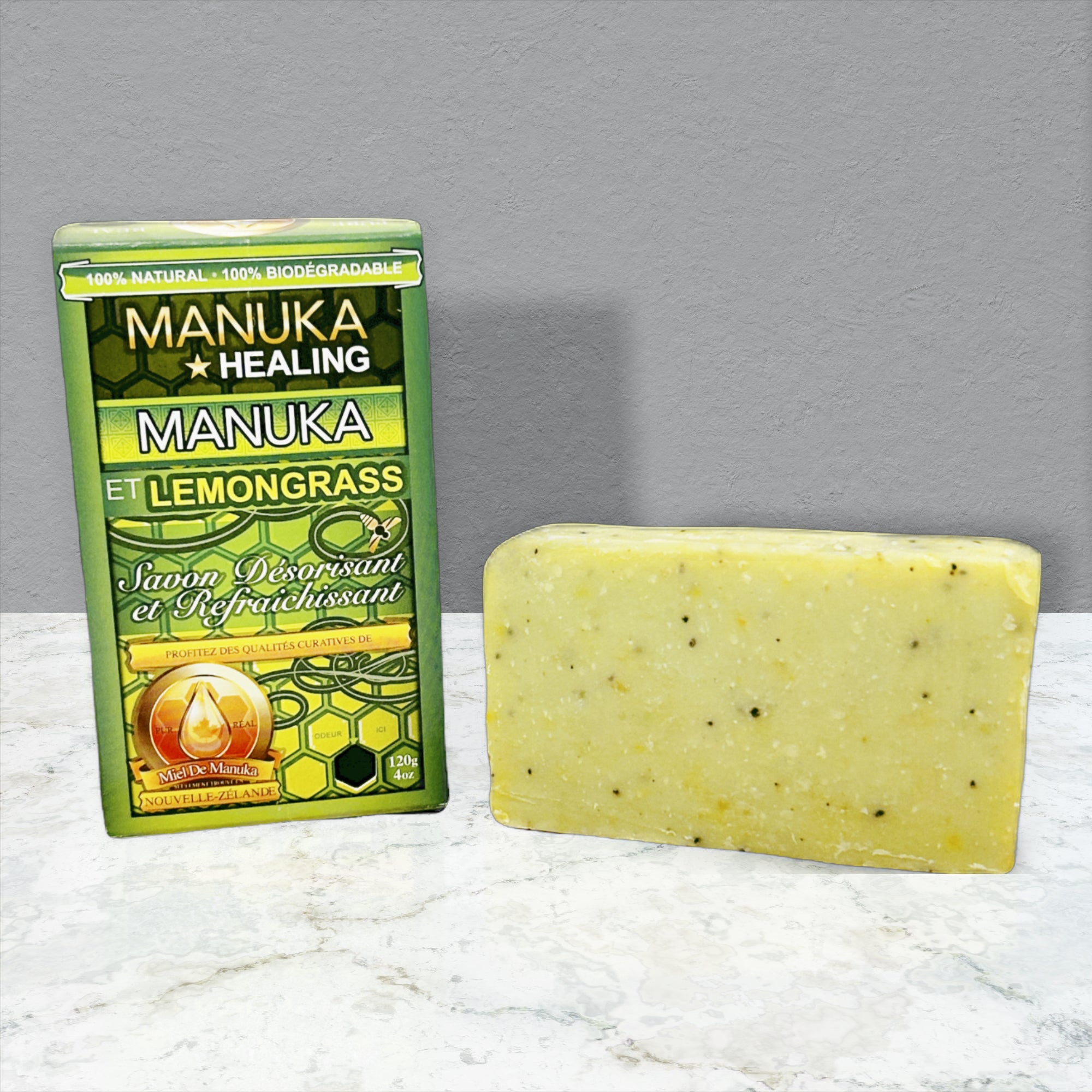 Manuka Lemongrass Deodorizing Exfoliating Soap